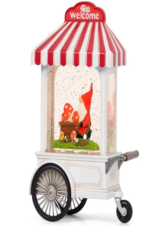 كرة ثلجية لعيد الميلاد، زينة أقزام مضيئة للمنزل، فانوس موسيقي على شكل كرة ثلجية لتزيين المنزل في العطلات وعيد الشكر - Image 1